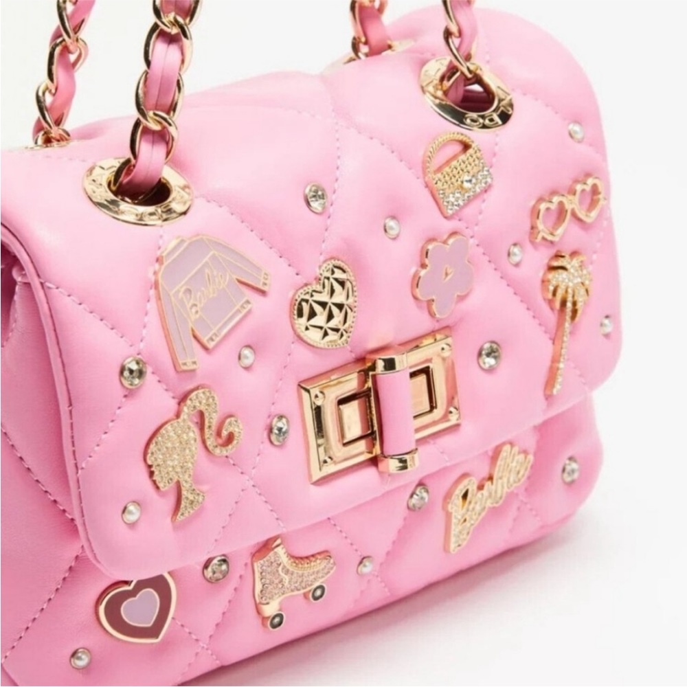 Barbie Quilted Charm Handbag Crossbody, Barbie Aldo Crossbody - Picture 3 of 15